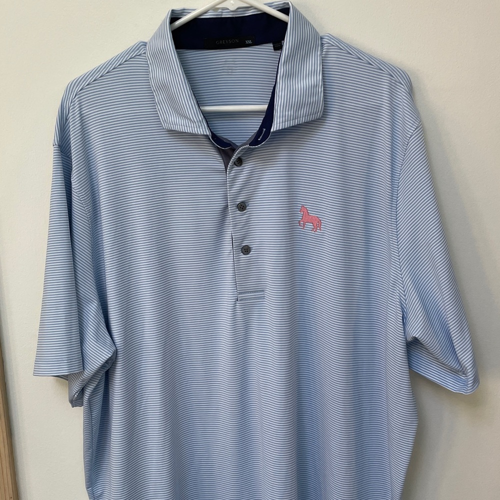 Greyson Shirt Mens 2XL Stripe Polo